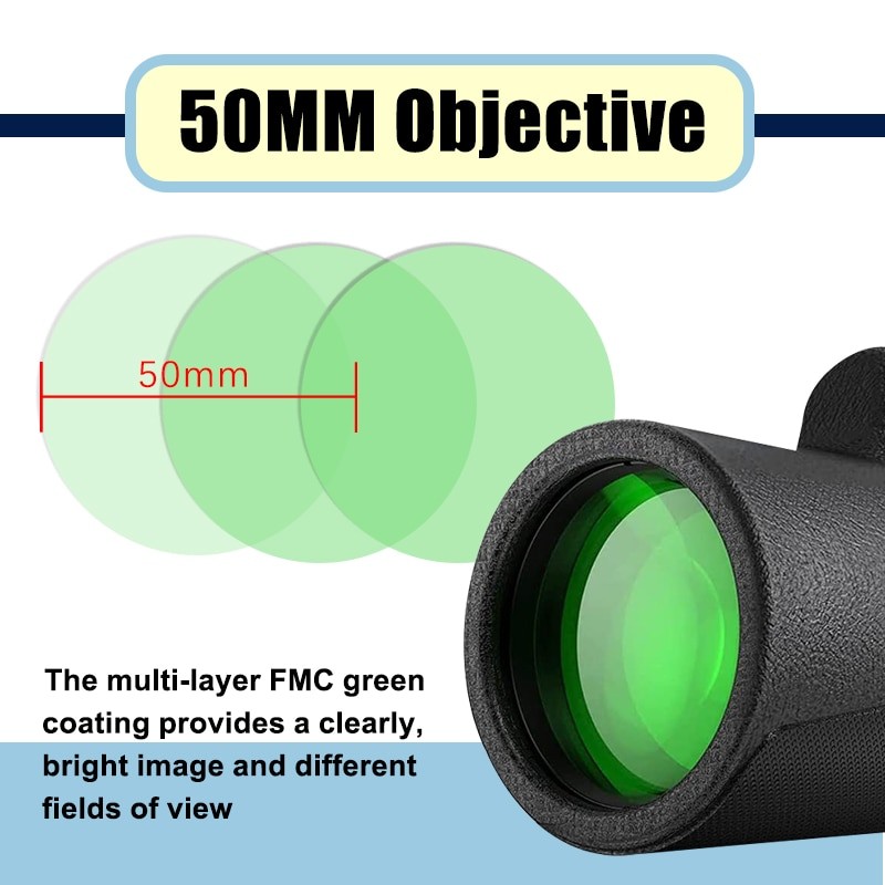 TOPOPTICAL 12x50 HD Telescope Monocular Camping Powerful Long Range 40x60 Hunting Binoculars Portable with Tripod Phone Adapter