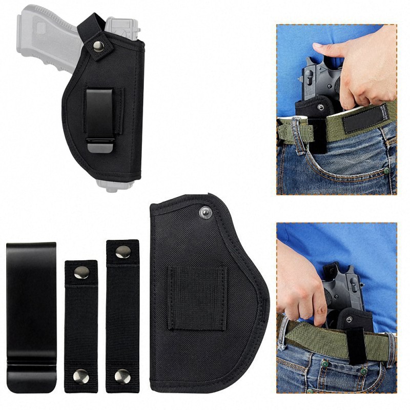 Universal tÃƒÂ¡tico arma coldre escondido carry holsters cinto clipe de metal iwb owb coldre airsoft arma saco para todos os tamanh