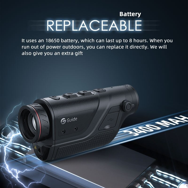 Guide TD430 Thermal Monocular for Hunting Vision Scope Coyote 400X300 Detector