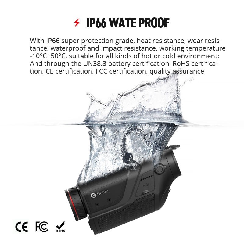 Guide TD430 Thermal Monocular for Hunting Vision Scope Coyote 400X300 Detector