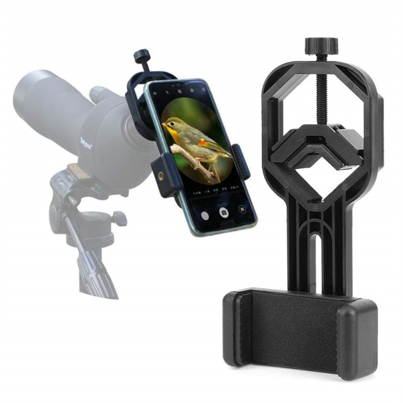 Telescope Phone Adapter Universal Cell Phone Bracket Mount for Monocular Binoculars Spotting Scope Astronomical Telescope