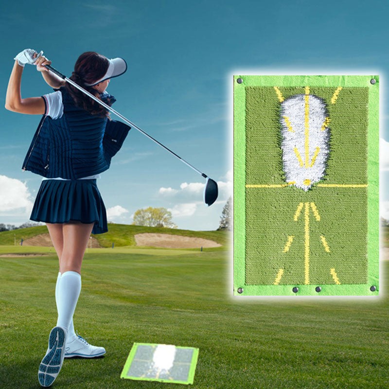 Golf Training Mat for Swing Detection Batting Ball Trace Directional Detection Mat Swing Path Pads Swing Practice Pads