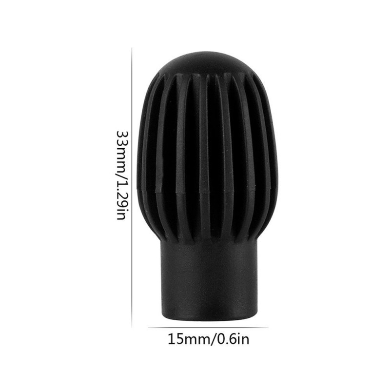 2pcs/4pcs drum mute silicone sleeve weaker silencer practice tips drumstick head rubber sleeve
