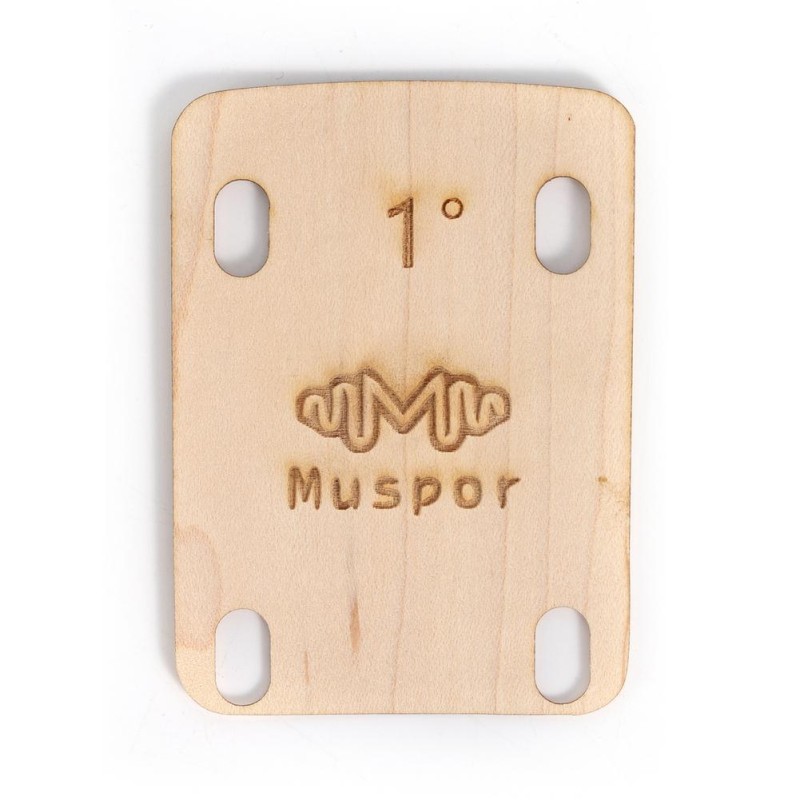 Maple Bottom Adjustment Shim Muspor 3pcs Guitar Neck Shim 0.25 0.5 1 Degree Musical Instrument Accessories