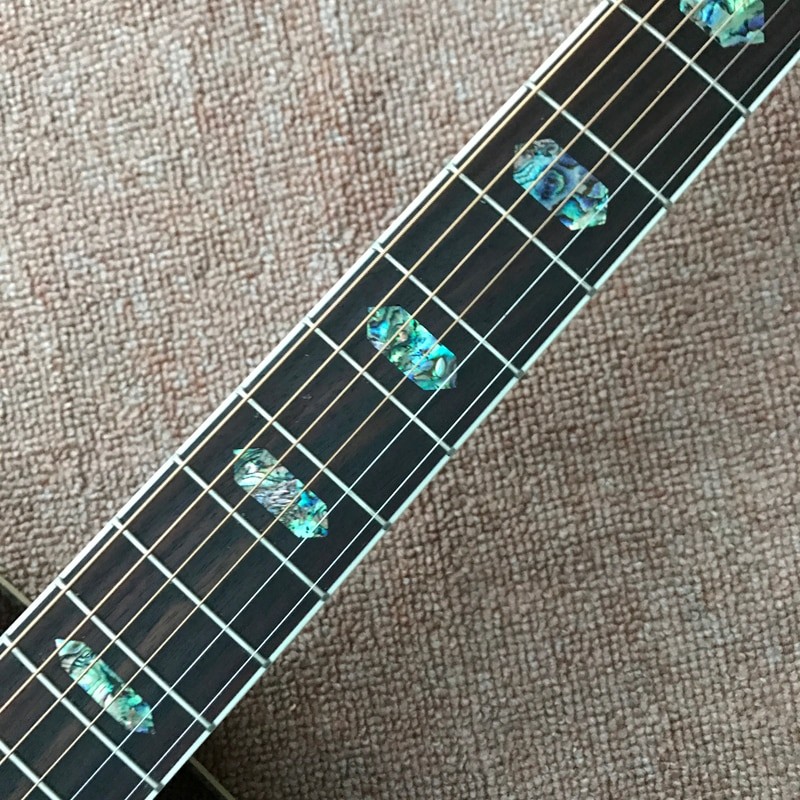 new solid spruce top acoustic guitar D type 45 model 41" guitar  abalone inlaid, abalone binding Top &amp; back,Electric guitar