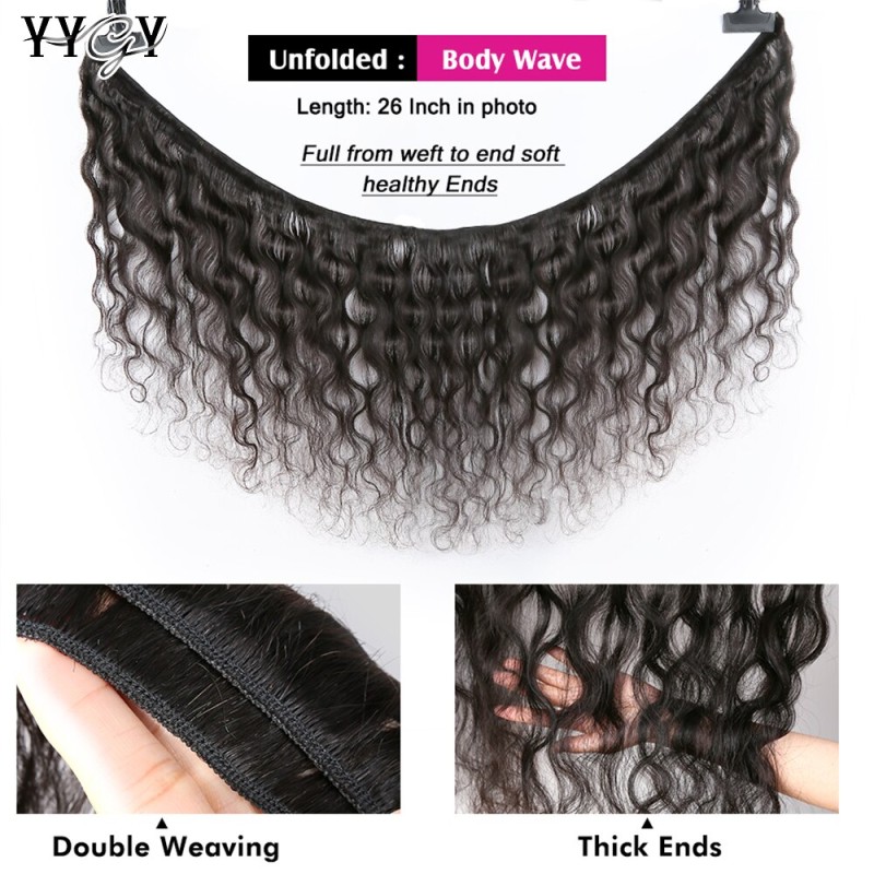Body Wave Bundles Brazilian Hair Weave Human Hair Bundles 1/3/4 PCS Human Hair Extensions Bundles 8-40" Remy Hair Bundles