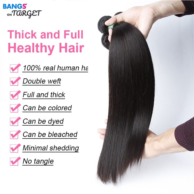 40 50 Inch Bone Straight Brazilian Human Hair Bundles Remy Hair 3/4 Bundles Extensions Unprocessed Virgin Human Hair 10A Bundles