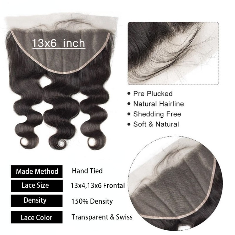 Body Lace Closure 4Ãƒâ€”4 5Ãƒâ€”5 6Ãƒâ€”6 Lace Frontal Only 13x4 13x6 HD Transparent Lace Closure Human Hair With Pre Plucked