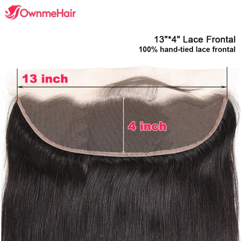 13x4 Lace Frontal Brazilian Human Hair 4x4 5x5 Transparent Lace Closure Soft Lace Frontal Invisible Pre Plucked Bleached Knots