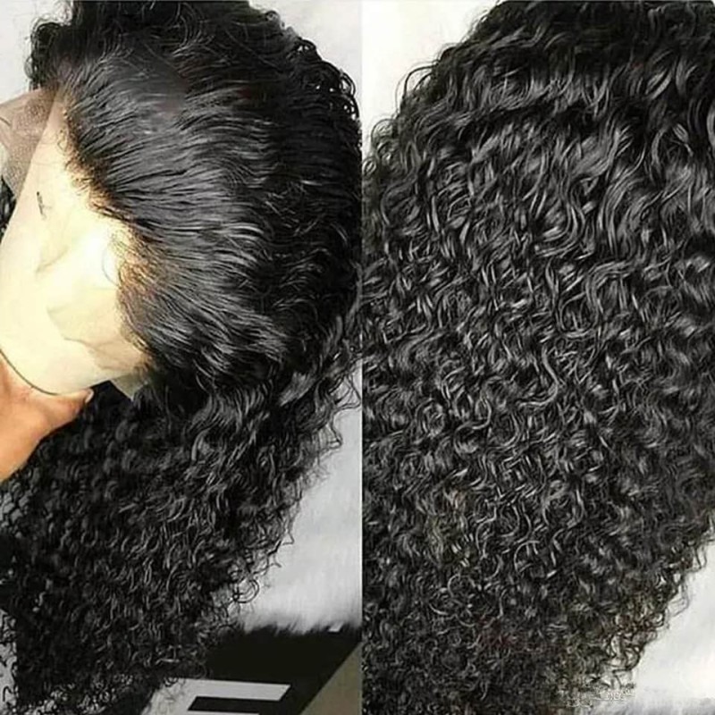 HairUGo 13*4 Lace Front Human Hair Wigs 13x4 Jerry Curly Lace Front Wigs For Women Non-Remy Brazilian Curly Lace Wigs Human Hair