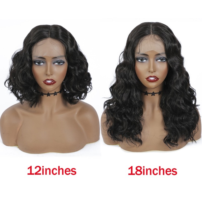 X-TRESS Synthetic Lace Front Wigs For Black Women Loose Wave Middle Part Transparent Swiss Lace Soft Natural Brown Wavy Hair Wig