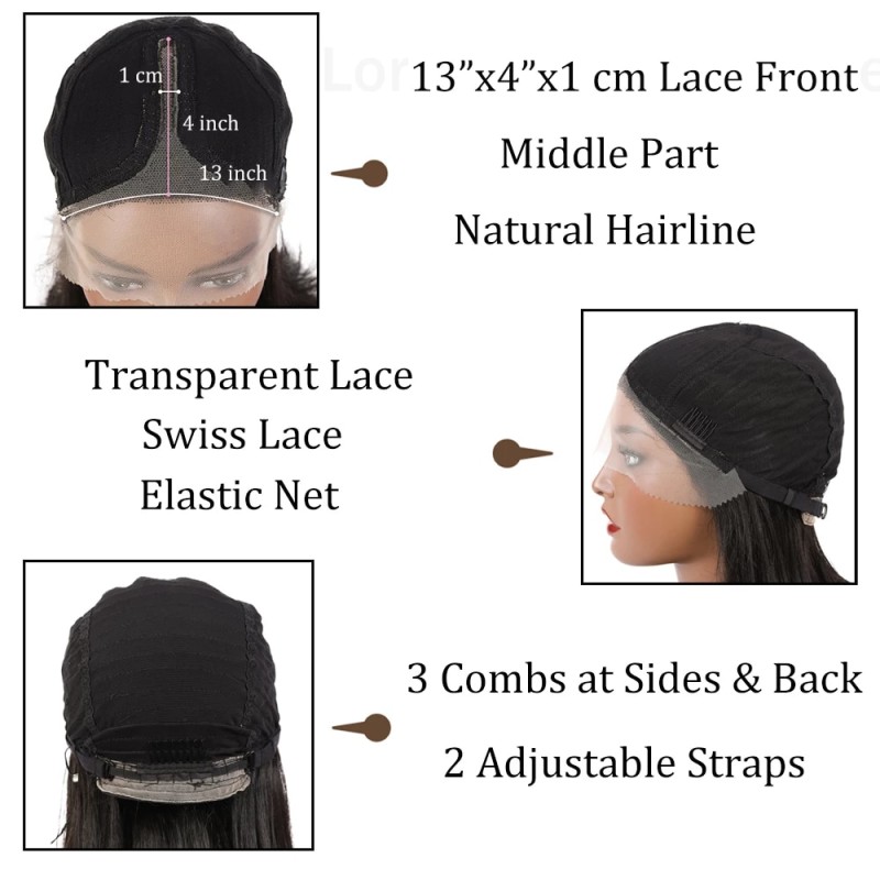 20 Inches SOKU Middle Part Synthetic Lace Front Wigs Classic Bouncy Spring Curly Wig for Afro Black White Women Daily Use