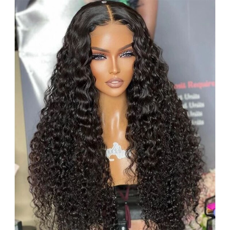 Afro Kinky Curly Lace Wigs For Women Pre Plucked With Baby Hair Synthetic Lace Wig Black Lace Closure Wigs Heat Resistant Fiber
