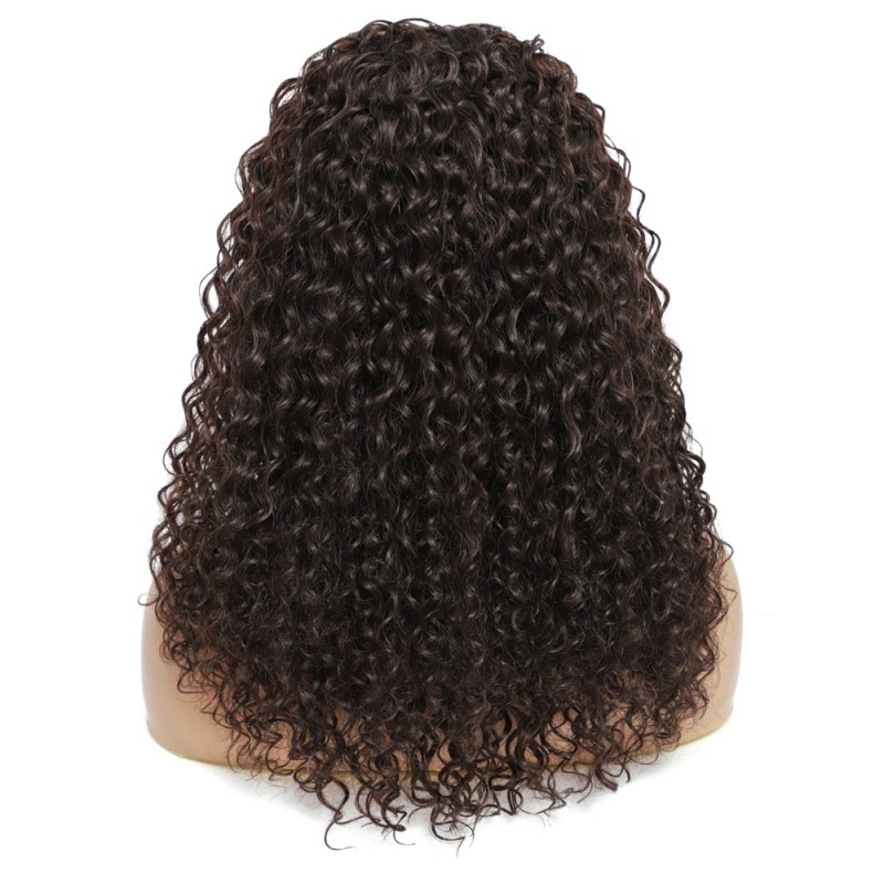 Headband Wig Deep Wave Synthetic Wig 22 Inch Kinky Curly Wavy Brown Red Hair With Highlights for Black Women Soku Glueless Wigs