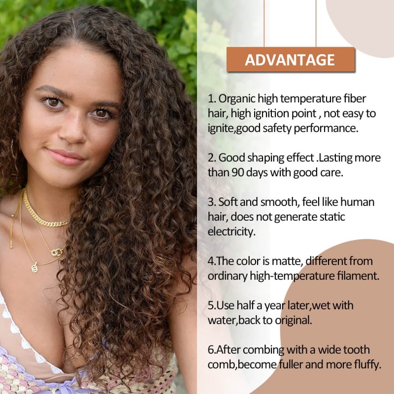 32Inch Afro Kinky Curly Synthetic Hair Bundles Super Long Organic Curly Hair Extensions for Woman Please Choose 9PCS For A Head