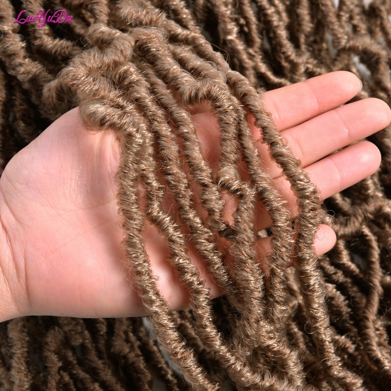 Nu Dread locs Crochet Hair 36 inch 21 Strands Pink 613 Blonde Black Hair Extensions Soft Locs Crochet Braids For Black Women