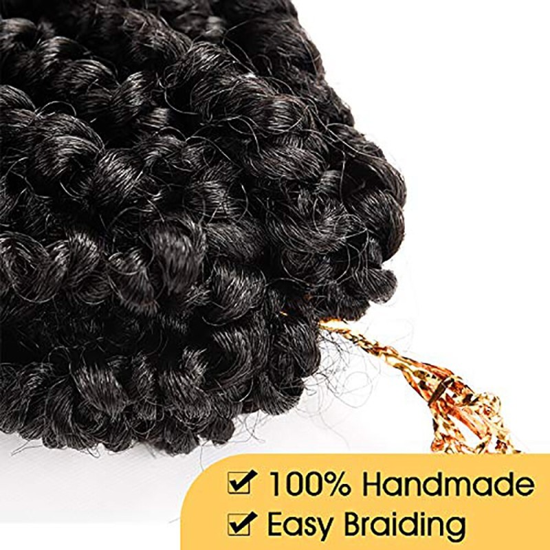 SOKU Passion Twist Crochet Hair Synthetic Braids Braiding Hair Extension Pre-twisted Long Water Wave Braids For Black Women