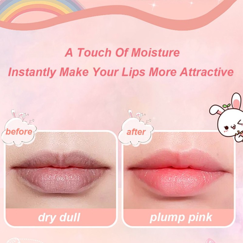 Kawaii Honey Peach Lip Oil Long Lasting Non-sticky Repair Moisturizing Hydrating Lip Tint Lip Plumper Lip Care Serum