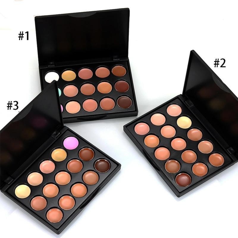 15 Colors Face Concealer Makeup Mini Professional Face Concealer Camouflage Palette Cream Sample size Contour Makeup