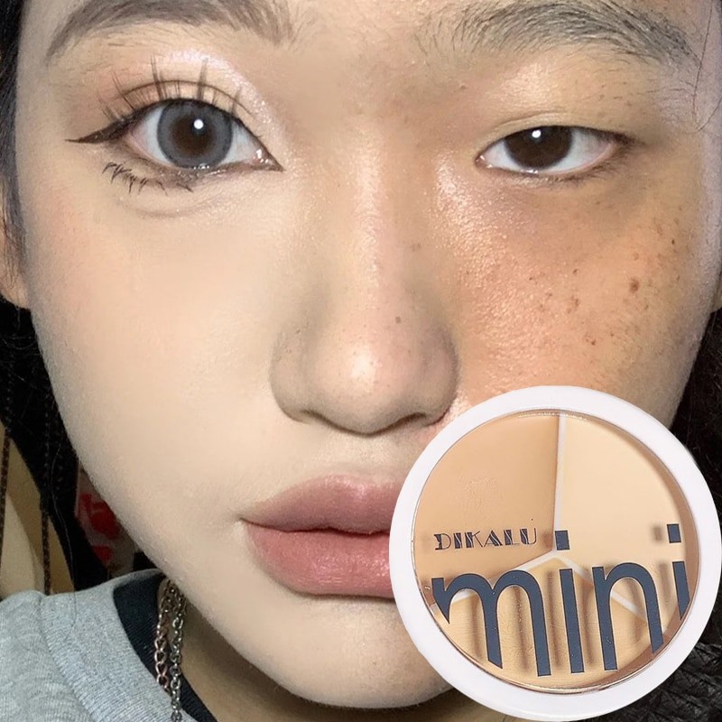 3-Color Concealer Palette Cream Long Lasting Cover Dark Circles Acne Pores Cream Shading Moisturize Brighten Face Makeup Cometic