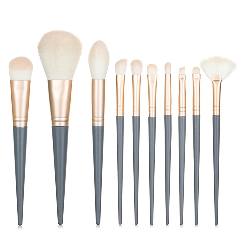 10 Pcs Makeup Brush Set Makeup Concealer Brush Blush Loose Powder Brush Eye Shadow Highlighter Foundation Brush Beauty Tools