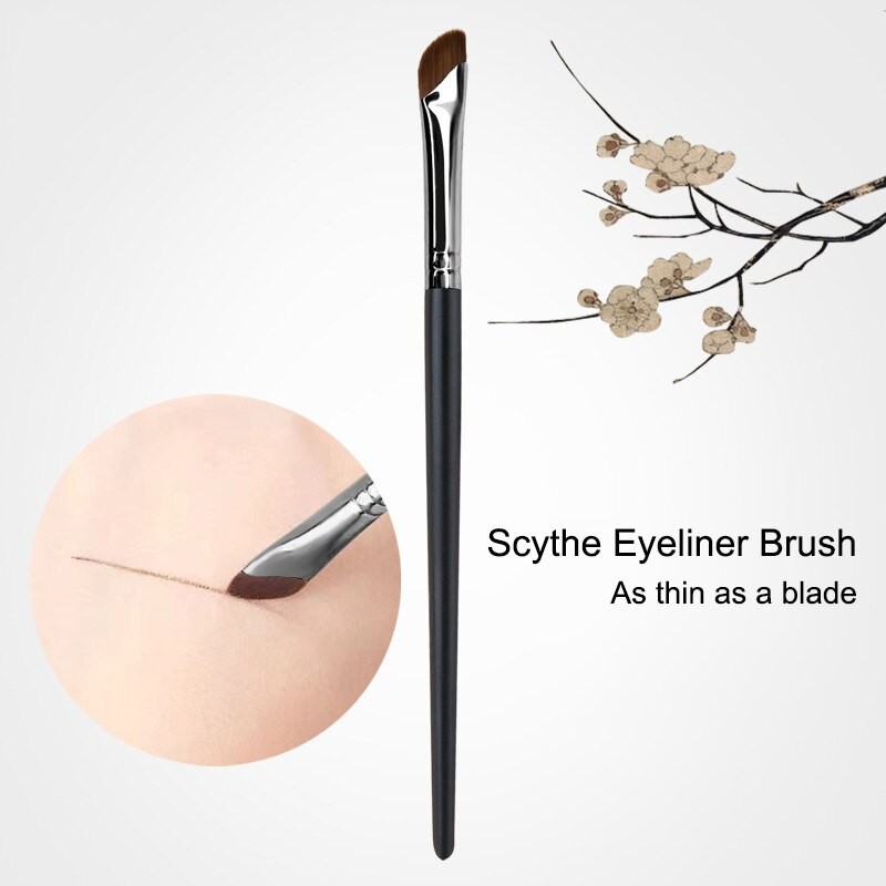 Ultra-Thin Sickle Eyeshadow Brush Bevel Blade Makeup Brush Eyelids Down To Lying Silkworm Brush Eyebrow Brush Eye