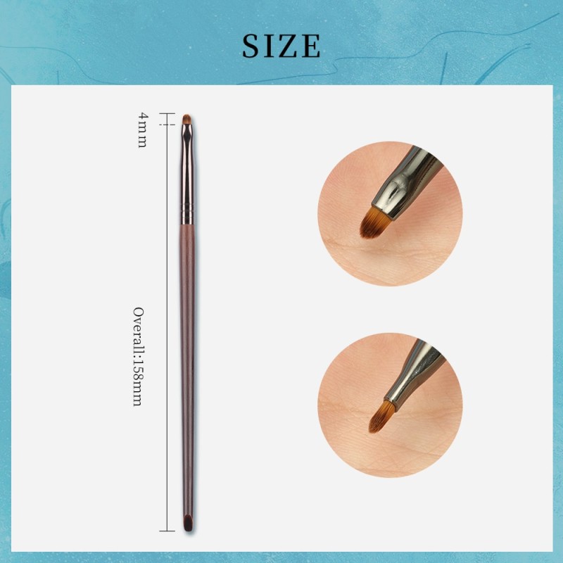 OVW Precision Eyeliner Brush Synthetic Mini Beauty Makeup Liner Brush Fiber Bristles