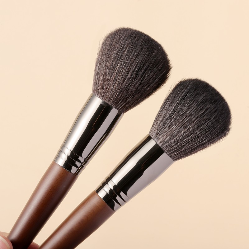 OVW 1PC Goat Hair Powder Brush Overall Setting Complete Professional Natural Powder Concealer Contour  Blending Makeup Brush set