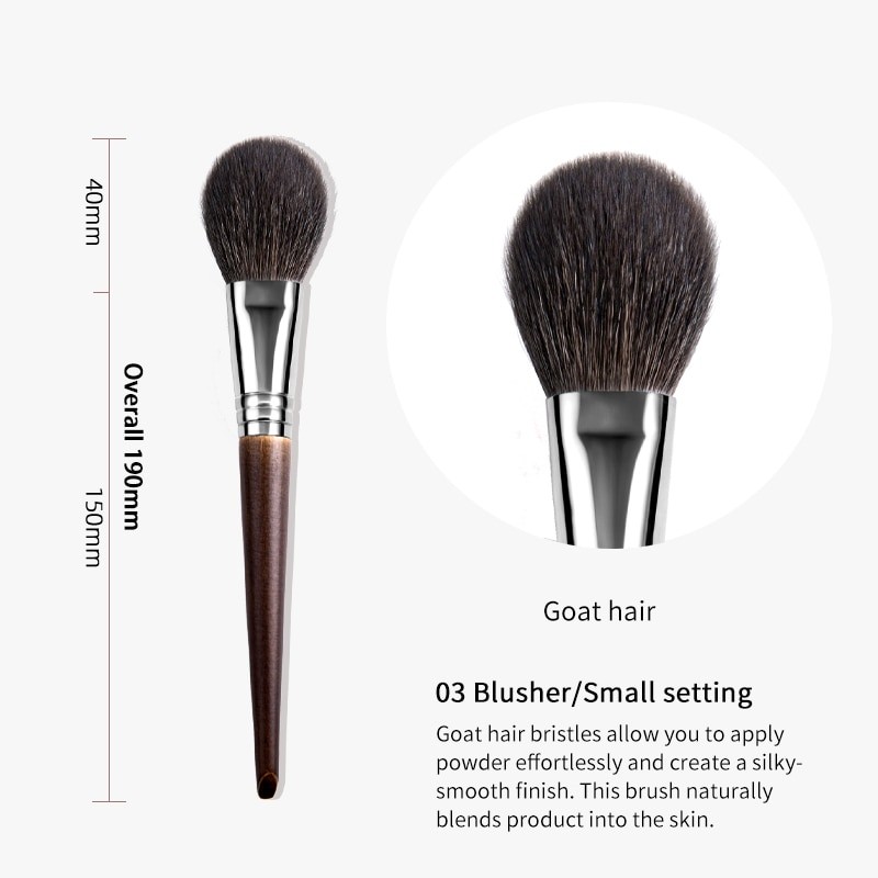 OVW 1PCS Goat Hair Long Handle Face Makeup Highlighter Blending Brush Blush Brush Concealer Brush Beauty Tools Set