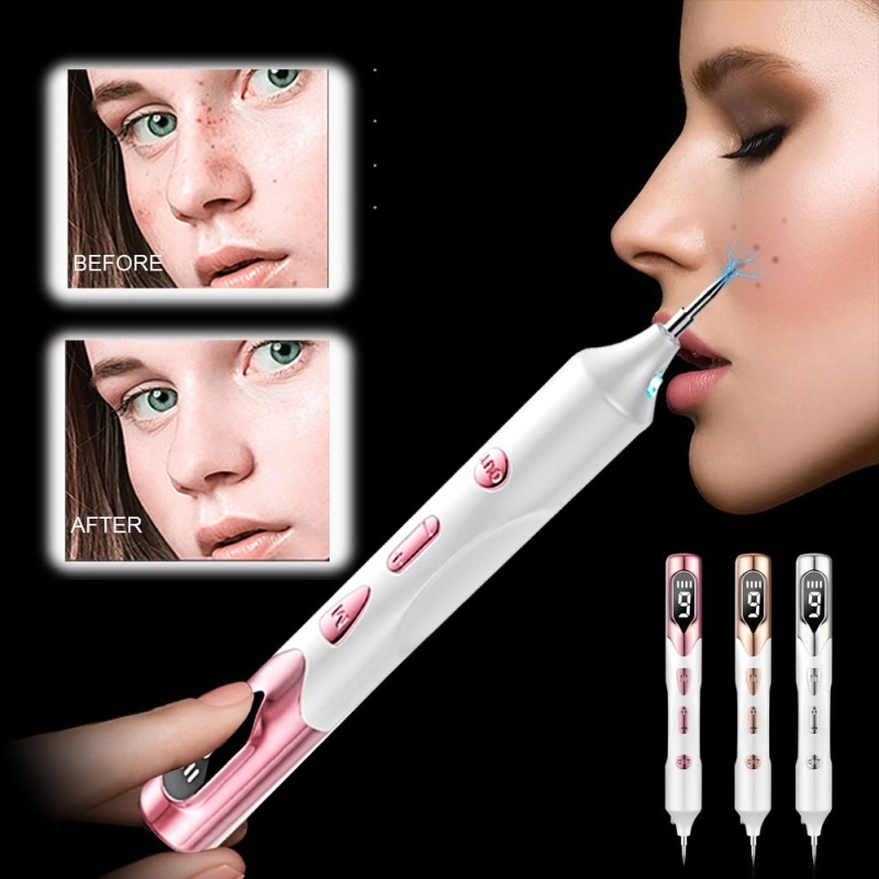 Laser Plasma Pen for Skin Tag Remover Freckle Black Dot Papilloma Warts Mole Pimples Tattoo Removal Laser Pen Beauty Care Tools