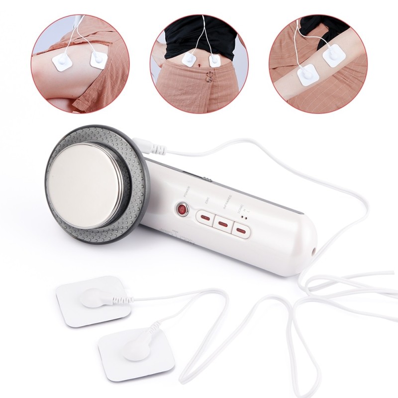 Ultrasound Cavitation Body Slimming Massager EMS Micro Current Weight Loss Far Infrared Facial Lifting Beauty Device