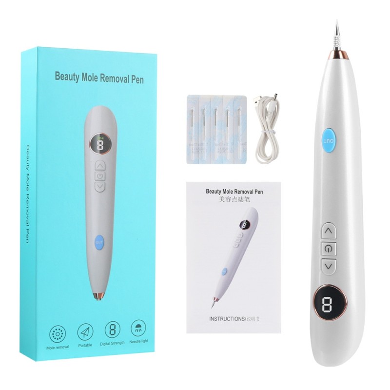 Mole Removal Pen for Skin Tag Remover Freckle Black Dot Papilloma Warts Mole Pimples Tattoo Removal Laser Pen Beauty Care Tools