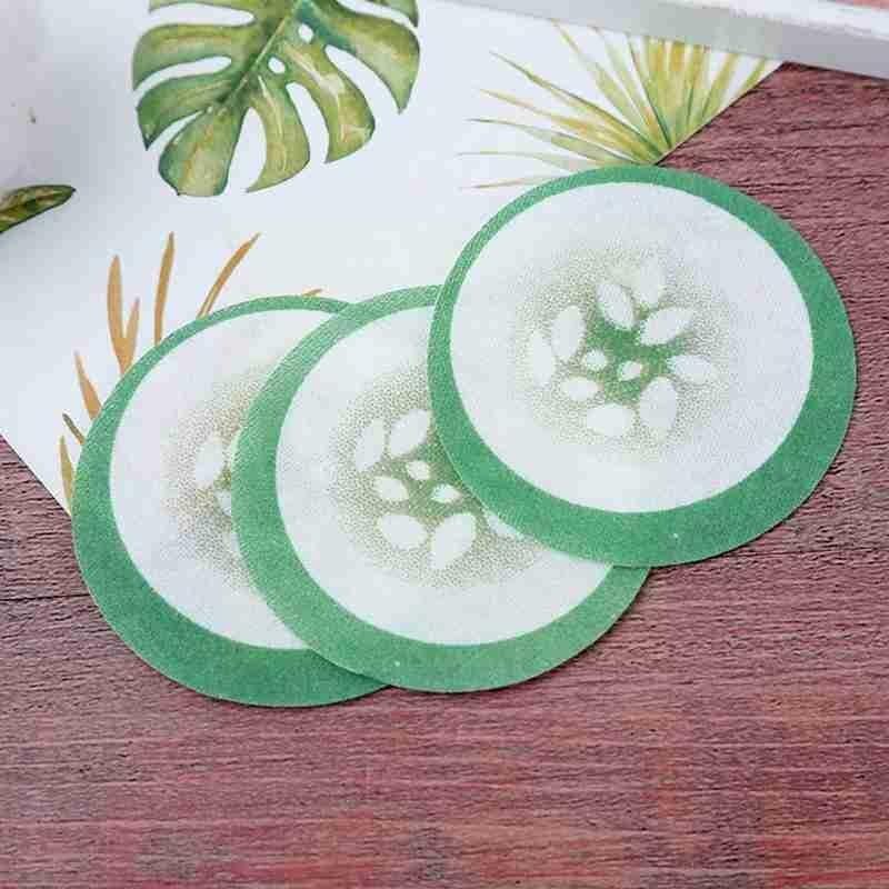 100pcs Cucumber Hydra-gel Eye Patches Eye Pads Strong Absorption Water A8n7