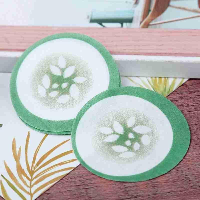 100pcs Cucumber Hydra-gel Eye Patches Eye Pads Strong Absorption Water A8n7