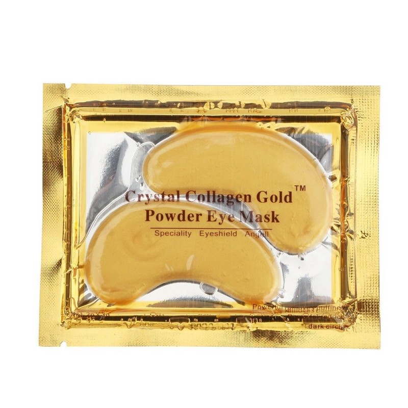 10pcs Gold Eye Mask Patches Crystal Collagen Anti Aging Remove Puffiness Dark Circles Moisturizing Sleep Eyes Pads Gel Skin Care