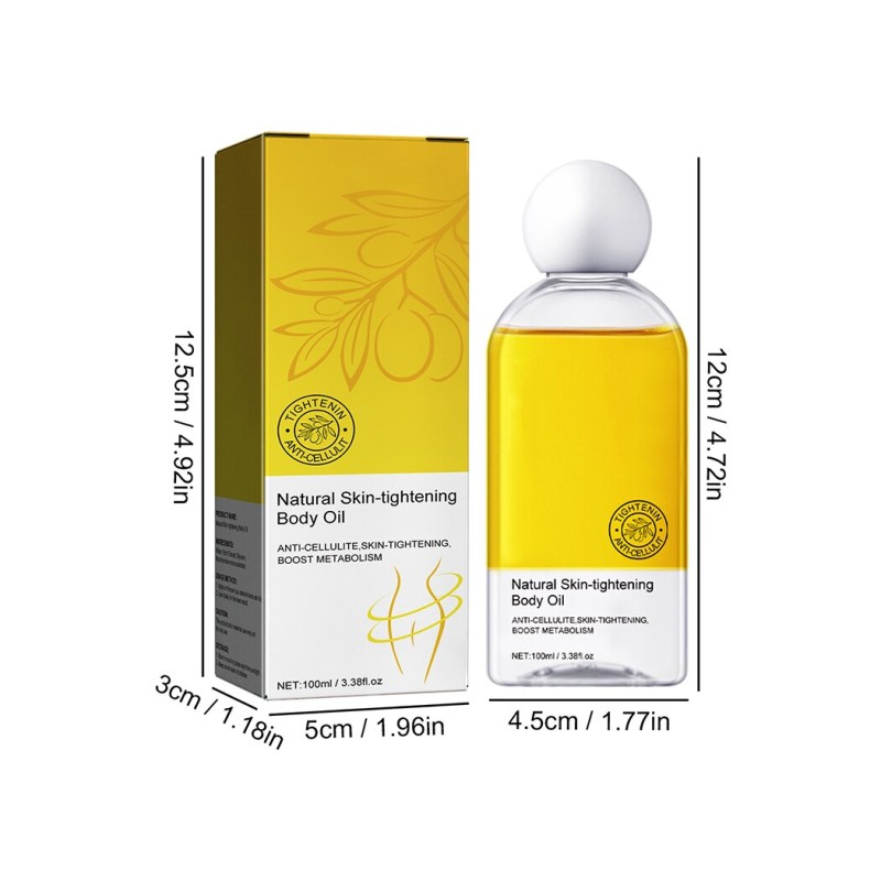 Natural Skin Tightening Body Oil Anti-Cellulite Boost Metabolism Slimming Nourishes Soothes Relaxes Body Massage Essential Oil