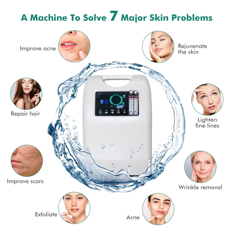 Beauty Spa Use Skin Rejuvenation Hyperbaric Oxygen Jet Therapy Facial Mask Machine Oxygen Facial Whitening Machine for Skin Care
