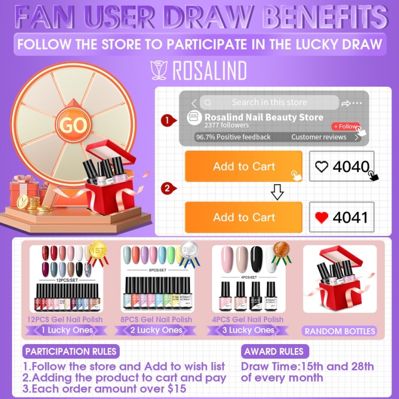 ROSALIND Nail Gel Polish Neon Hybrid Varnish Semi Permanent Nail Art Design Soak Off Top Base Coat Esmalte UV Gel Nail Polish