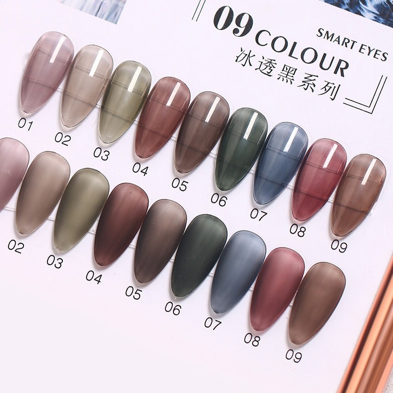 28 Colors Translucent Gel Nail Pudding Jelly Soak Off Led Uv Gel Polish 8ml Summer Ice Through Gel Varnish for Manicure Nail Art