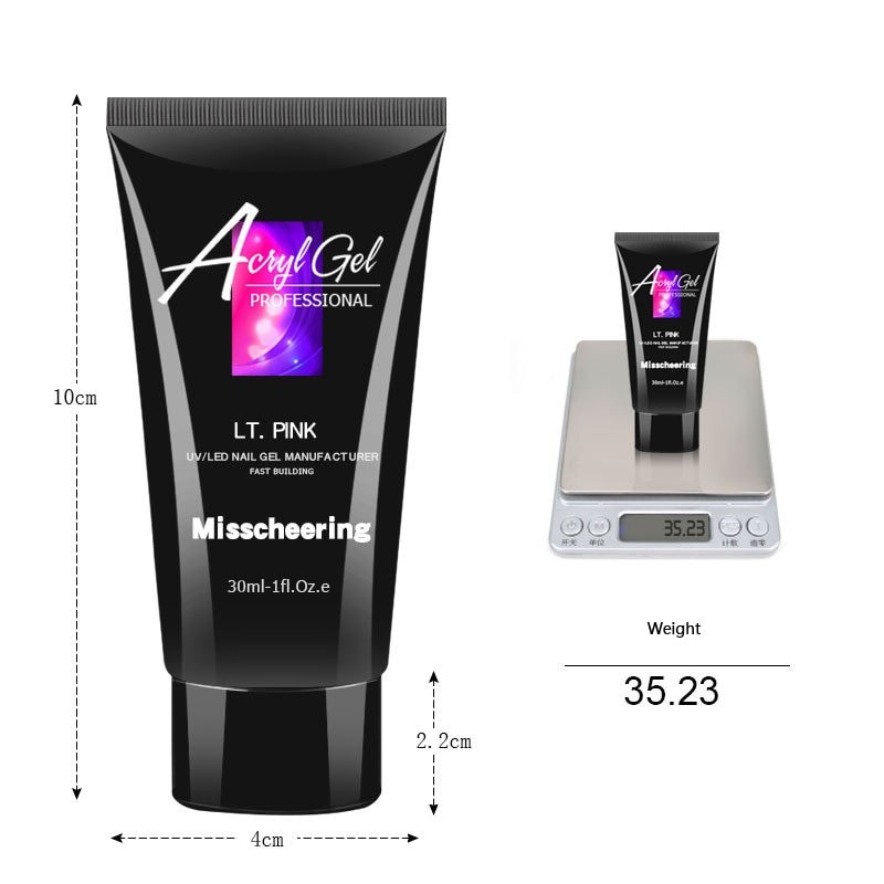 30ML Quick Nail Extension Gel Colorful Building Crystal Polish For Acryl Gel LED Hard Building Gel Nail Art Gel