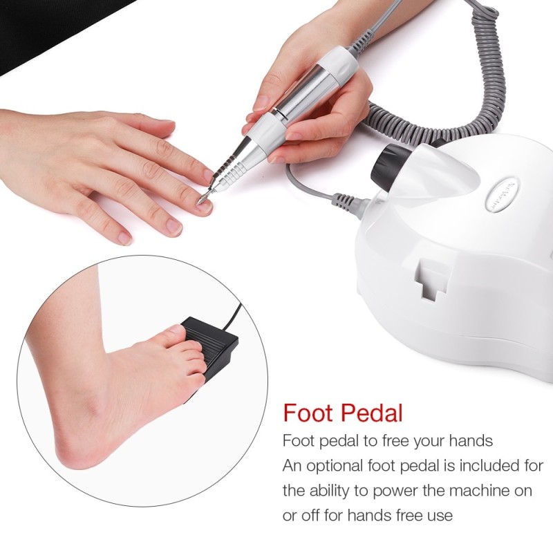 35000RPM Professional Nail Drill Polishing Machine Nail Gel Grinding Manicure Pedicure Device