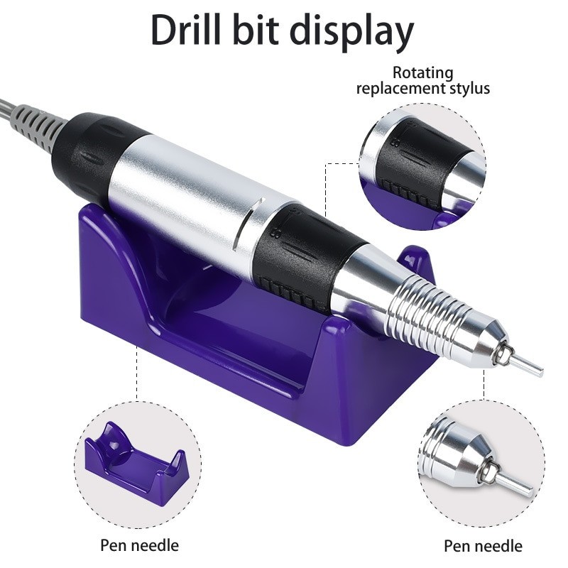 35000/20000 RPM Electric Nail Drill Machine Mill Cutter Sets for Manicure Nail Tips Manicure Electric Nail Pedicure File