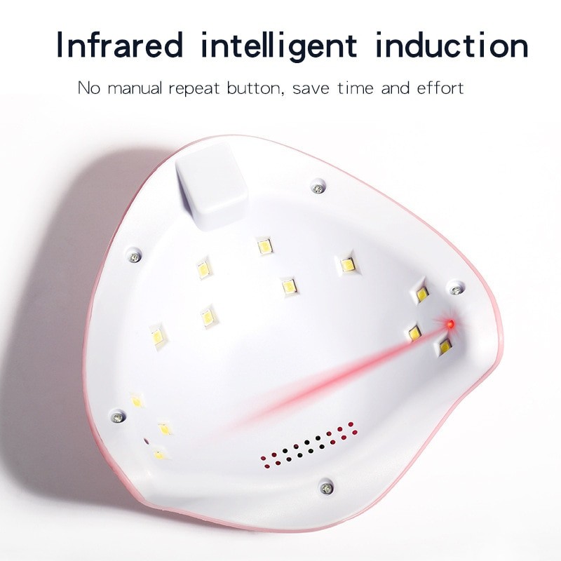 Nails Phototherapy Lamp Machine 36W Intelligent Induction Led/UV Small USB Nail Heating Lamp Dryer