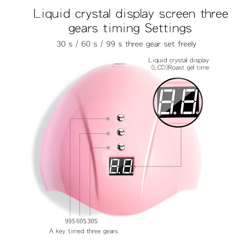 Nails Phototherapy Lamp Machine 36W Intelligent Induction Led/UV Small USB Nail Heating Lamp Dryer