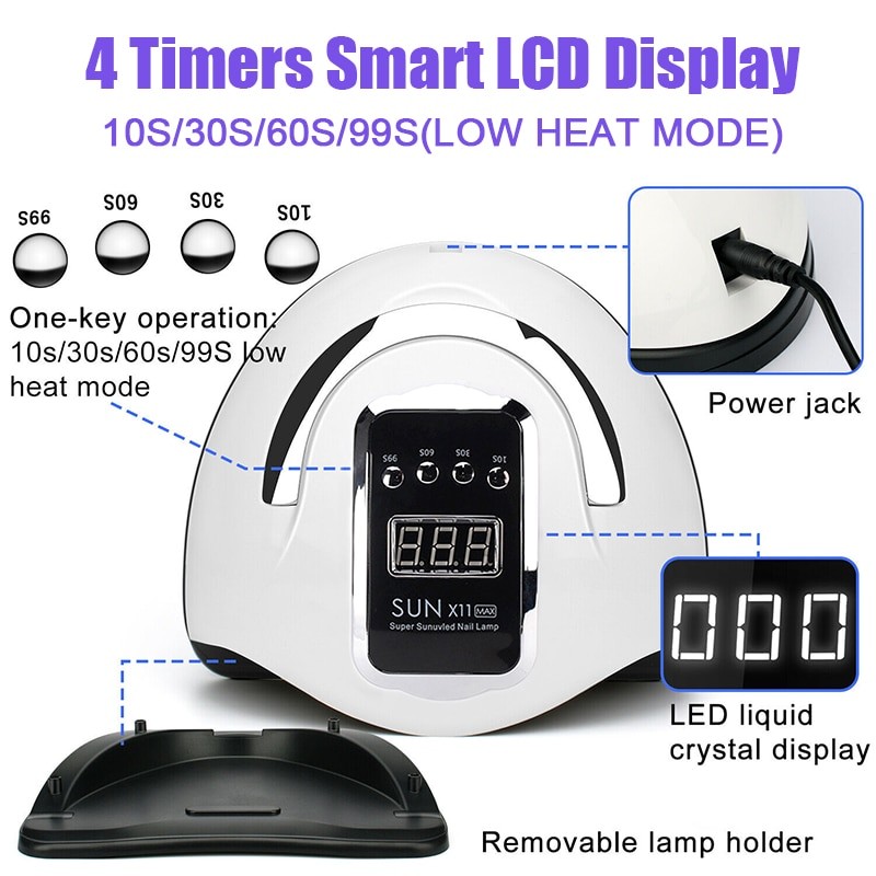 Nail Lamp LED UV Lamp For Nails 66LED Nail Drying Lamp For Manicure With Smart Sensor Nail Polish Dryer Cabin Manicure Machine