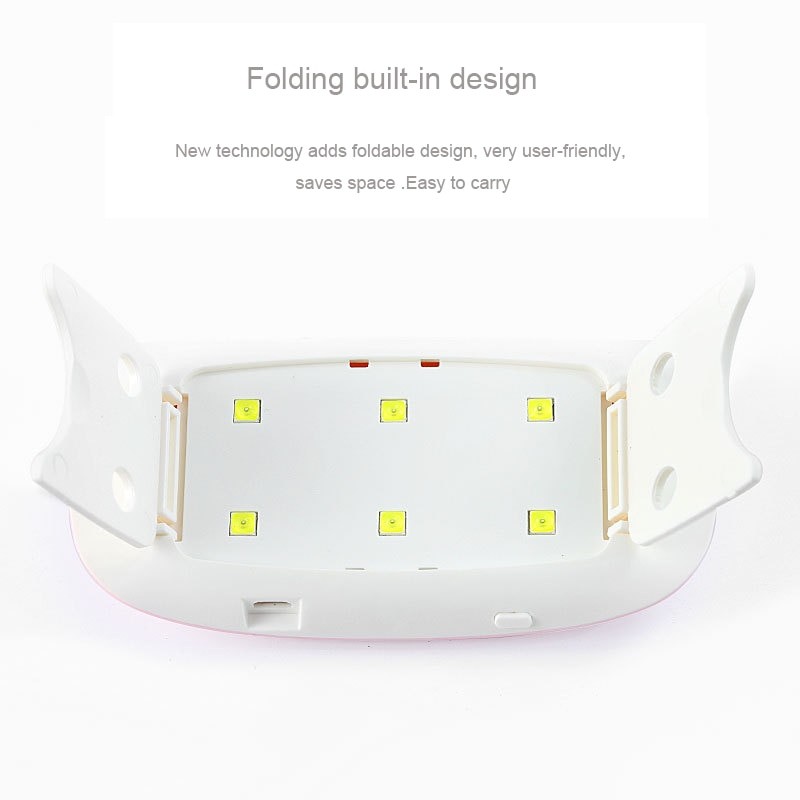 Mini nail polish glue drying lamp USB interface Folding Mini Mouse light therapy lamp LED nail enhancement lamp