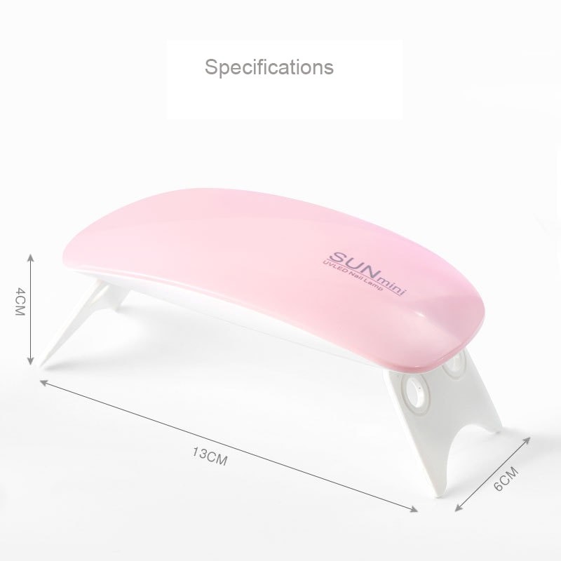 Mini nail polish glue drying lamp USB interface Folding Mini Mouse light therapy lamp LED nail enhancement lamp
