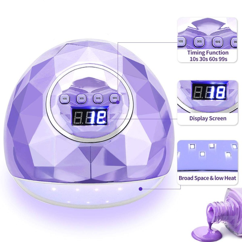 2023 UV LED Lamp For Nails Manicure Lamp For Drying All Gel Polish With 39 LEDs Fast Dryer Nail Lamp With Timer Smart Sensor