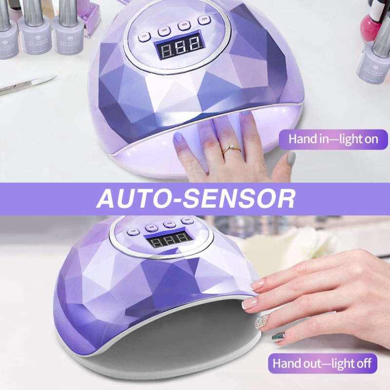 2023 UV LED Lamp For Nails Manicure Lamp For Drying All Gel Polish With 39 LEDs Fast Dryer Nail Lamp With Timer Smart Sensor