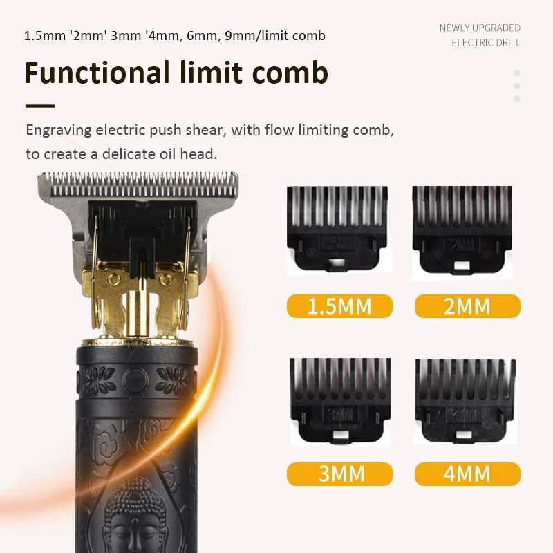New Electric Hair Clipper T9 Repair Hair Head Hair Clipper Oil Head Electric Inference Hair Cutter Carving Razor